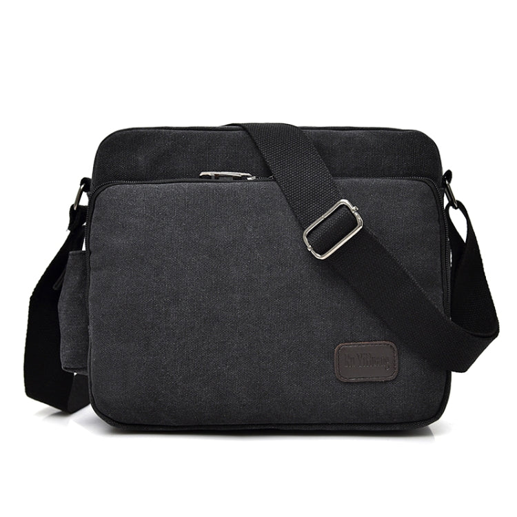 RuYiHuang Men Vintage Canvas Versatile Single-Shoulder Bag(Black) - free shipping - PMC Jewellery - Order now!