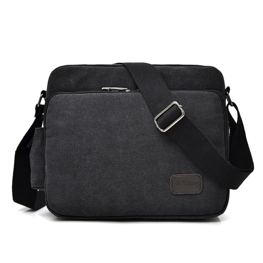 RuYiHuang Men Vintage Canvas Versatile Single-Shoulder Bag(Black) - free shipping - PMC Jewellery - Order now!