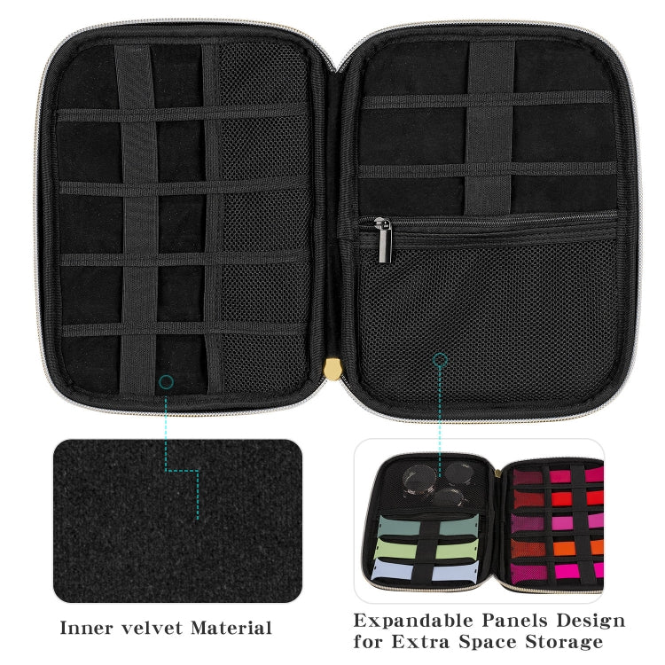 Velvet Watch Strap Watch Accessories Storage Bag, Specification: Black M - free shipping - PMc TechLife - Order now!