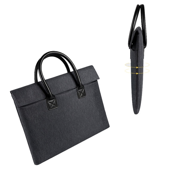 ST04 Water-resistant Portable Laptop Case, Size: 15.6 inches(Navy Blue)
