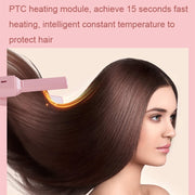 GLS-006 Dual-use Mini electric Splint for Straight and Curly Hair(Cherry Pink)