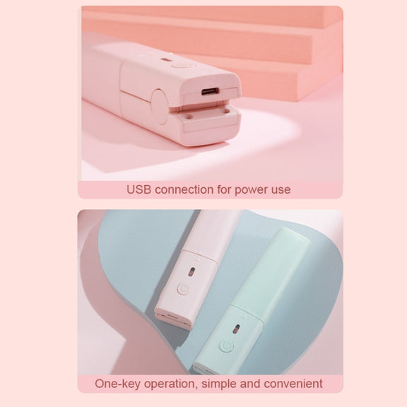 GLS-006 Dual-use Mini electric Splint for Straight and Curly Hair(Fresh green)
