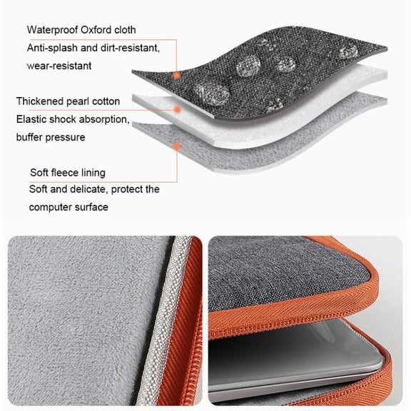 ND02 Water-resistant Portable Laptop Case, Size: 13.3 inches(Dark Gray)