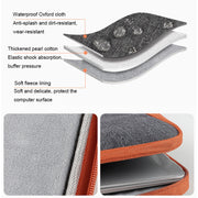 ND02 Water-resistant Portable Laptop Case, Size: 15.6 inches(Mysterious Black)