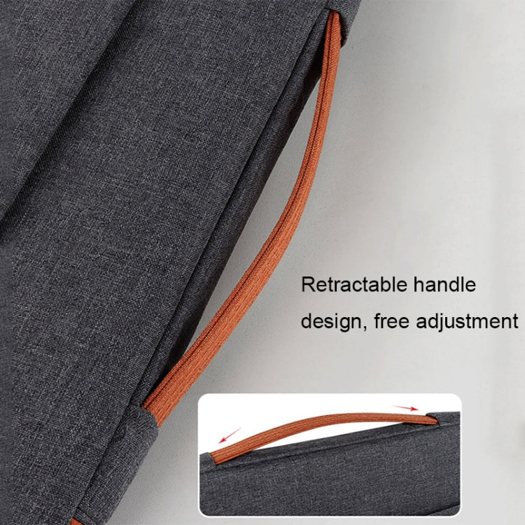 ND02 Water-resistant Portable Laptop Case, Size: 15.6 inches(Dark Gray)