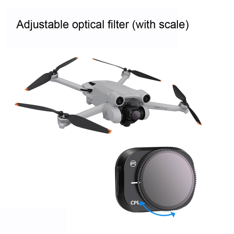 RCSTQ Aluminum Alloy Adjustable Filter Accessories for DJI Mini 3 Pro,Style: ND16