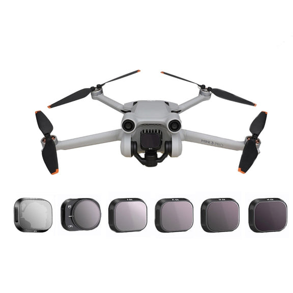 RCSTQ Aluminum Alloy Adjustable Filter Accessories for DJI Mini 3 Pro,Style: ND8+ND16+ND32+ND64 4 In 1