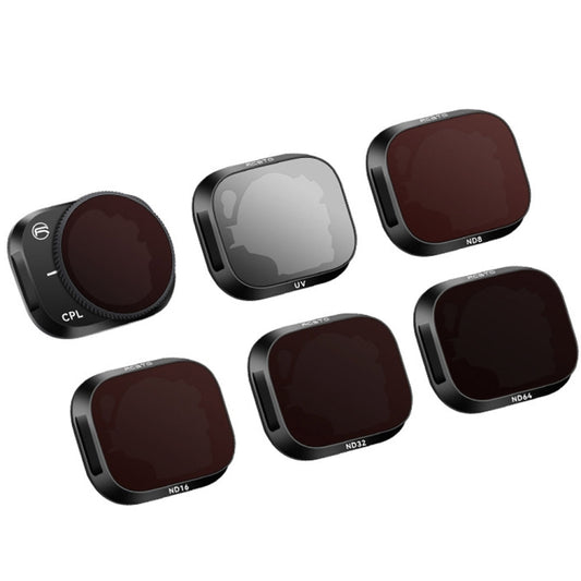RCSTQ Aluminum Alloy Adjustable Filter Accessories for DJI Mini 3 Pro,Style: UV+CPL+ND8+ND16+ND32+ND64 6 In 1 - free shipping - PMC Jewellery - Order now!