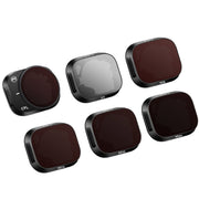 RCSTQ Aluminum Alloy Adjustable Filter Accessories for DJI Mini 3 Pro,Style: UV+CPL+ND8+ND16+ND32+ND64 6 In 1