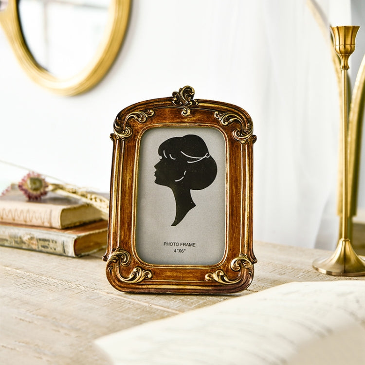 Retro Imitation Wood Home Decor Photo Frames, Spec: Square-6 inches - Photo Albums & Photo Frames by PMC TechLife | Online Shopping South Africa | PMC TechLife