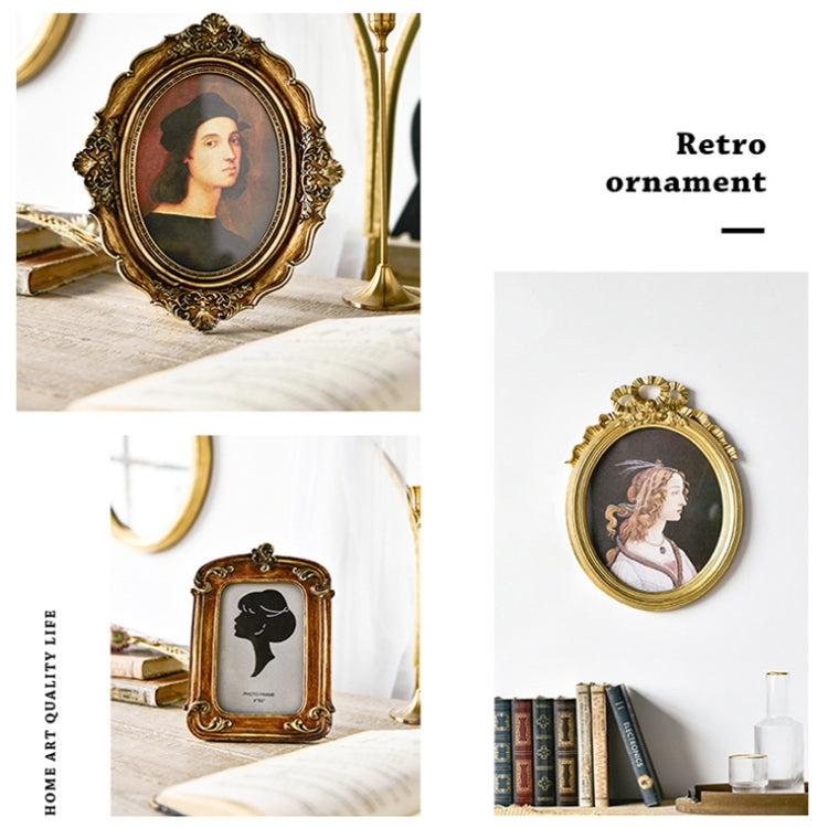 Retro Imitation Wood Home Decor Photo Frames, Spec: Square-6 inches - Photo Albums & Photo Frames by PMC TechLife | Online Shopping South Africa | PMC TechLife