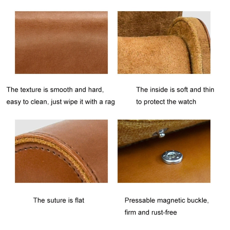 PU Leather Watch Protective Dustproof Display Box Portable Storage Box(Brown) - free shipping - PMc TechLife - Order now!