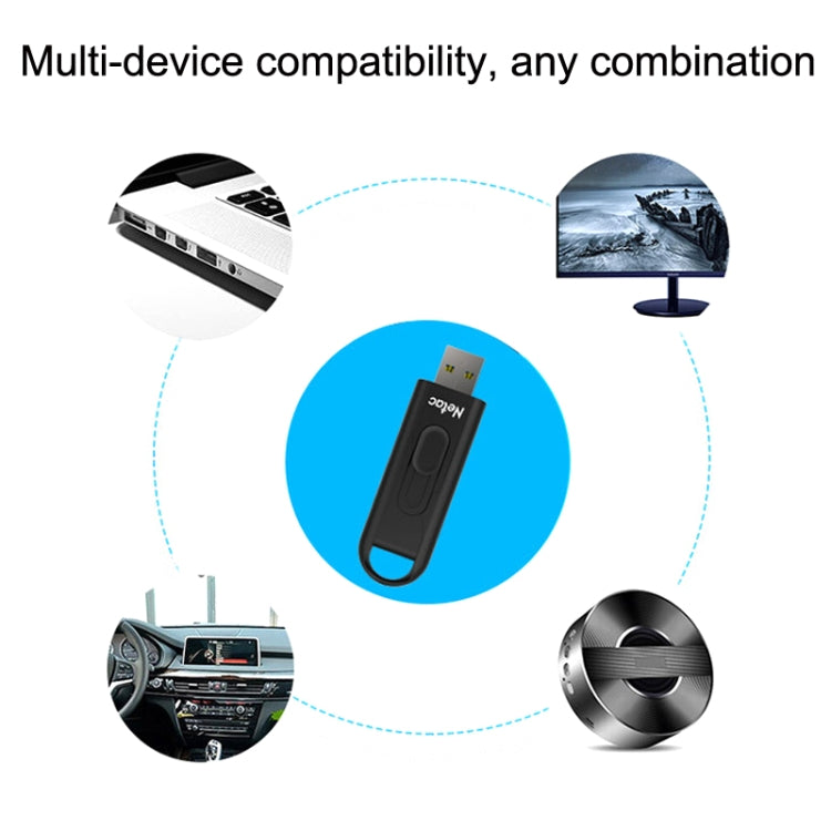 Netac U309 High Speed USB3.0 Push-Pull Encrypted USB Flash Drive, Capacity: 64GB - free shipping - PMC TechLife - Order now!