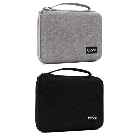 Baona BN-F018 Multifunctional Double Layer EVA Hard Shell U Disk Data Cable Storage Bag(Grey)