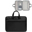 Baona BN-Q006 PU Leather Full Opening Laptop Handbag For 11/12 inches(Black) - 12.1 inch by Baona | Online Shopping South Africa | PMC TechLife | Buy Now Pay Later Mobicred
