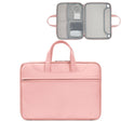 Baona BN-Q006 PU Leather Full Opening Laptop Handbag For 11/12 inches(Pink) - 12.1 inch by Baona | Online Shopping South Africa | PMC TechLife | Buy Now Pay Later Mobicred