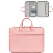 Baona BN-Q006 PU Leather Full Opening Laptop Handbag For 11/12 inches(Pink)
