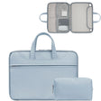 Baona BN-Q006 PU Leather Full Opening Laptop Handbag For 11/12 inches(Sky Blue+Power Bag) - 12.1 inch by Baona | Online Shopping South Africa | PMC TechLife | Buy Now Pay Later Mobicred