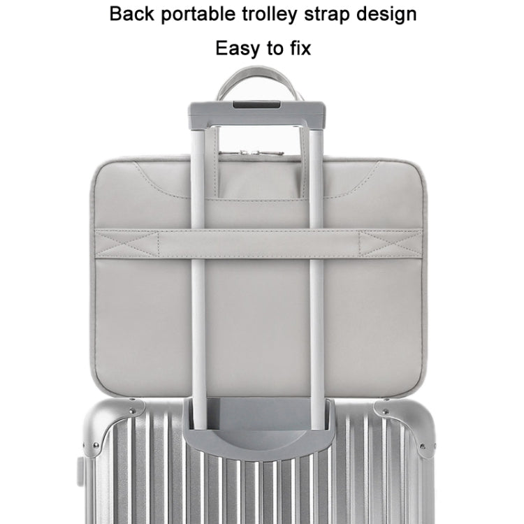 Baona BN-Q006 PU Leather Full Opening Laptop Handbag For 13/13.3 inches(Light Green) - free shipping - PMC Jewellery - Order now!