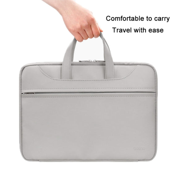 Baona BN-Q006 PU Leather Full Opening Laptop Handbag For 11/12 inches(Sky Blue)