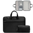 Baona BN-Q006 PU Leather Full Opening Laptop Handbag For 13/13.3 inches(Black+Power Bag) - 13.3 inch by Baona | Online Shopping South Africa | PMC TechLife | Buy Now Pay Later Mobicred