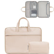 Baona BN-Q006 PU Leather Full Opening Laptop Handbag For 13/13.3 inches(Light Apricot Color+Power Bag) - 13.3 inch by Baona | Online Shopping South Africa | PMC TechLife | Buy Now Pay Later Mobicred