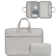 Baona BN-Q006 PU Leather Full Opening Laptop Handbag For 14 inches(Gray+Power Bag) - free shipping - PMC TechLife - Order now!