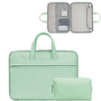 Baona BN-Q006 PU Leather Full Opening Laptop Handbag For 15/15.6/16 inches(Mint Green+Power Bag) - 15.6 - 17 inch by Baona | Online Shopping South Africa | PMC TechLife | Buy Now Pay Later Mobicred
