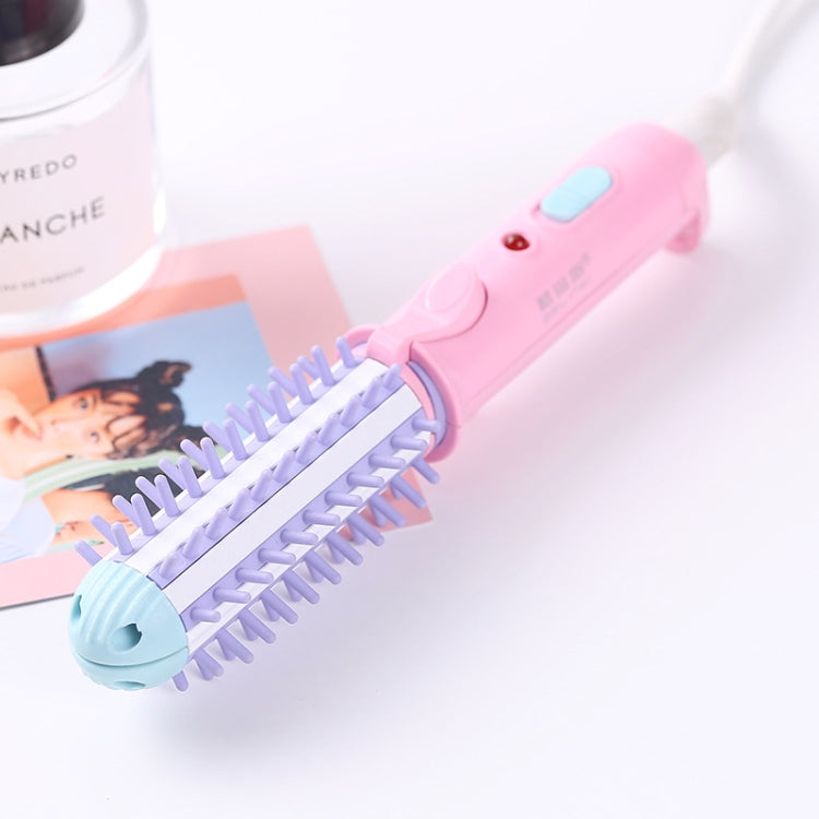 GeLinSi GLS-003 20W 2 in 1 Ceramic Glaze Mini Curler Comb, EU Plug(Pink) - free shipping - PMC TechLife - Order now!