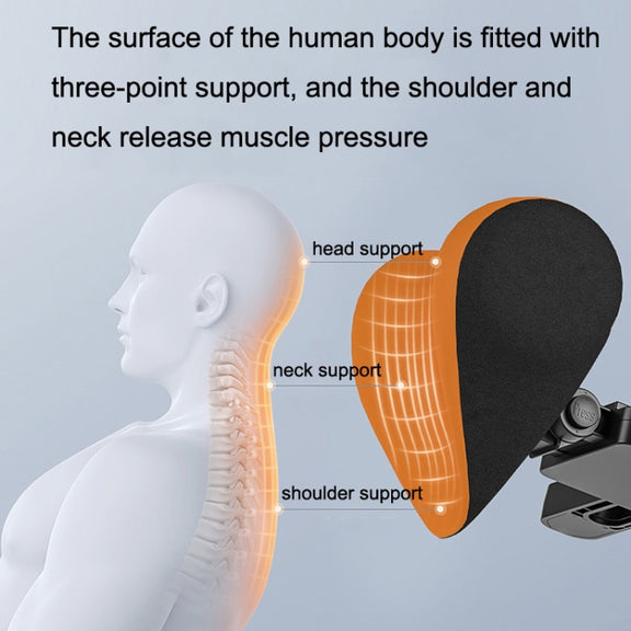 A09 Car Seat Headrest Memory Foam Comfortable Neck Pillow, Style: With Stand  (Pink)