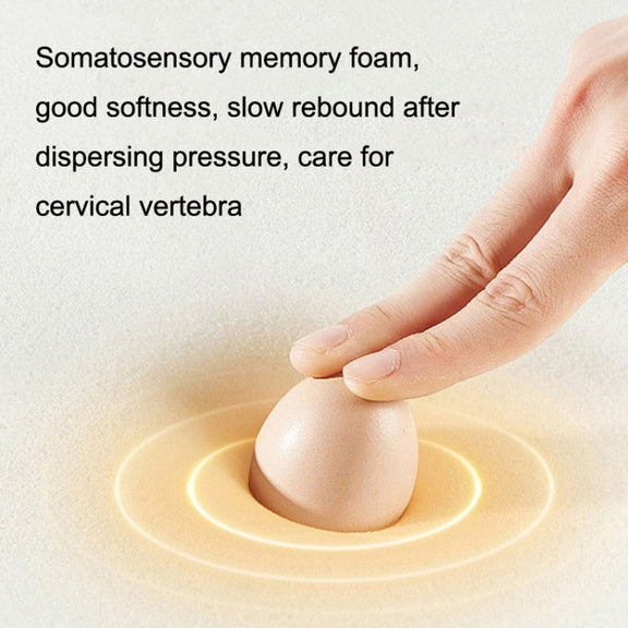 A09 Car Seat Headrest Memory Foam Comfortable Neck Pillow, Style: Without Stand (Coffee)