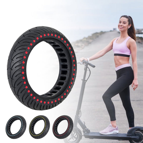 8.5 inch Color Dot Honeycomb Tire for Xiaomi Mijia M365/M365 Pro/1S(Red)