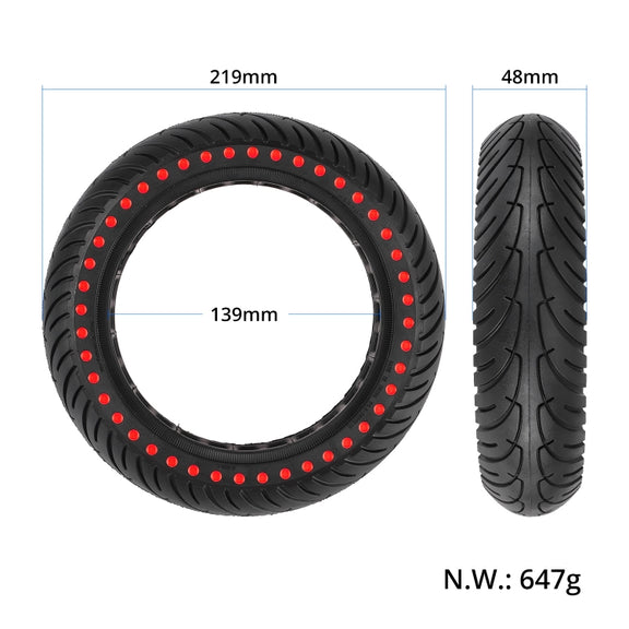 8.5 inch Color Dot Honeycomb Tire for Xiaomi Mijia M365/M365 Pro/1S(Red)