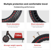 8.5 inch Color Dot Honeycomb Tire for Xiaomi Mijia M365/M365 Pro/1S(Red)