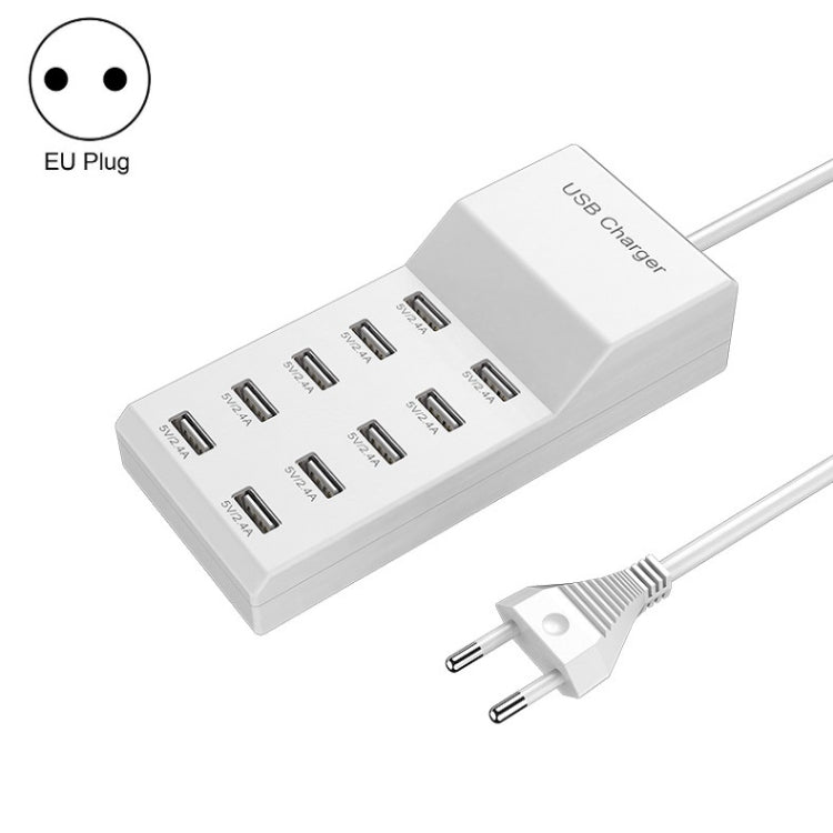 USB Multi-port Charger Mobile Phone Fast Charging Universal Fast Adapter 10 Interface EU Plug - free shipping - PMC Jewellery - Order now!