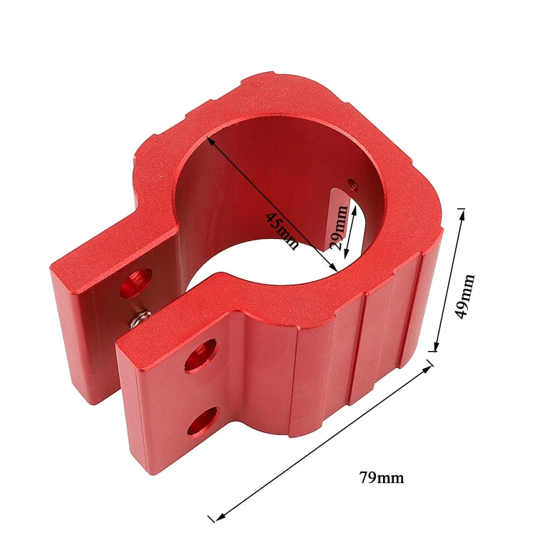 Folding Clamp For ZERO 8X 10X 11X SPEEDUAL Dualtron DT3 Thunder Electric Scooter With Pad Red - Accessories & Parts by PMC TechLife | Online Shopping South Africa | PMC TechLife