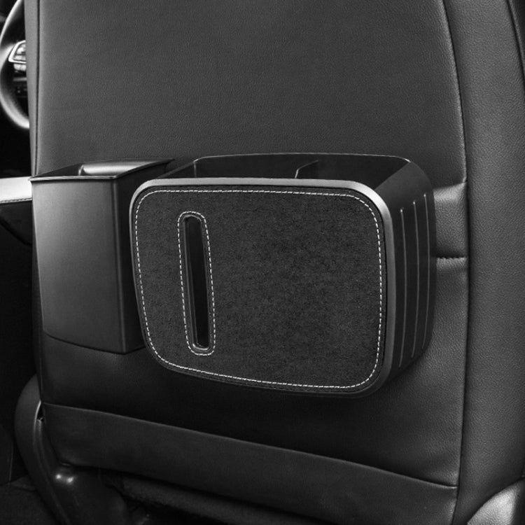 Car Drain Tissue Box Umbrella Storage Pocket Bag Storage Box Car Trash Can(Flip Fur Gray) - Tissue Boxes by PMC TechLife | Online Shopping South Africa | PMC TechLife | Buy Now Pay Later Mobicred