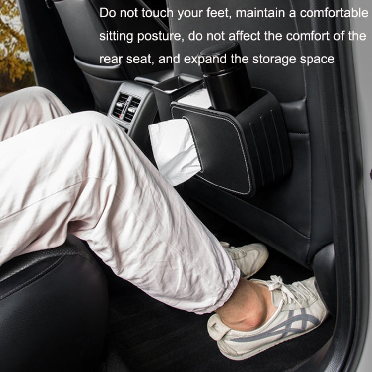 Car Drain Tissue Box Umbrella Storage Pocket Bag Storage Box Car Trash Can(Beige)