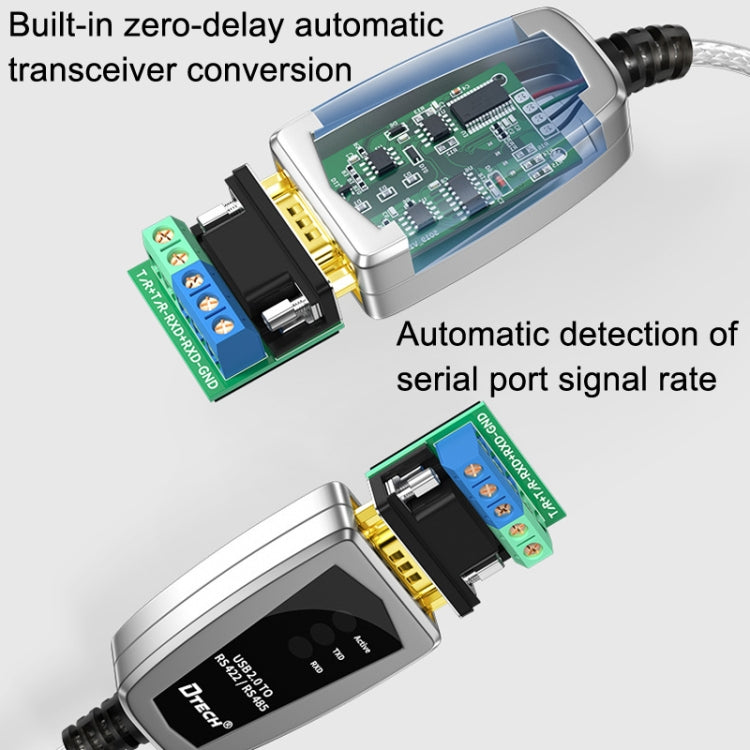 DTECH DT-5019 USB To RS485/422 Industrial Converter Serial Line Communication Adapter(1.2m) - free shipping - PMC Jewellery - Order now!
