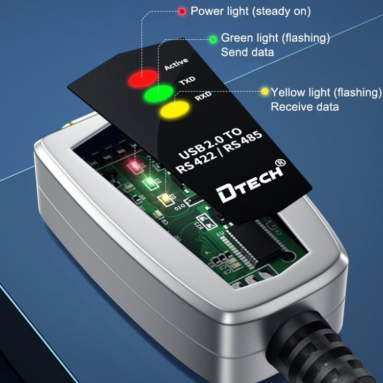 DTECH DT-5019 USB To RS485/422 Industrial Converter Serial Line Communication Adapter(1.2m) - free shipping - PMC Jewellery - Order now!
