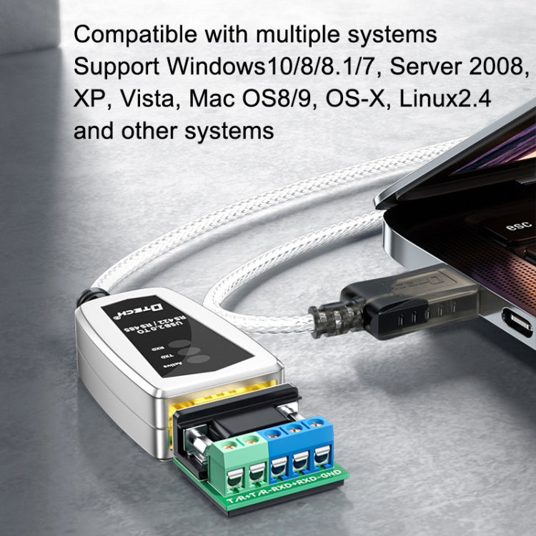 DTECH DT-5019 USB To RS485/422 Industrial Converter Serial Line Communication Adapter(1.2m) - free shipping - PMC Jewellery - Order now!