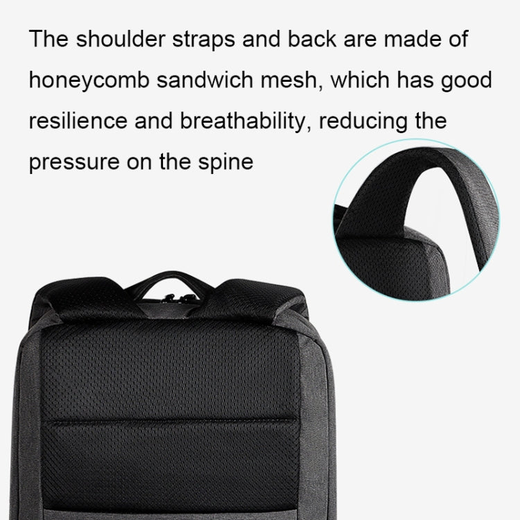SJ08 Business Large Capacity Laptop Bag(Elegant Gray)