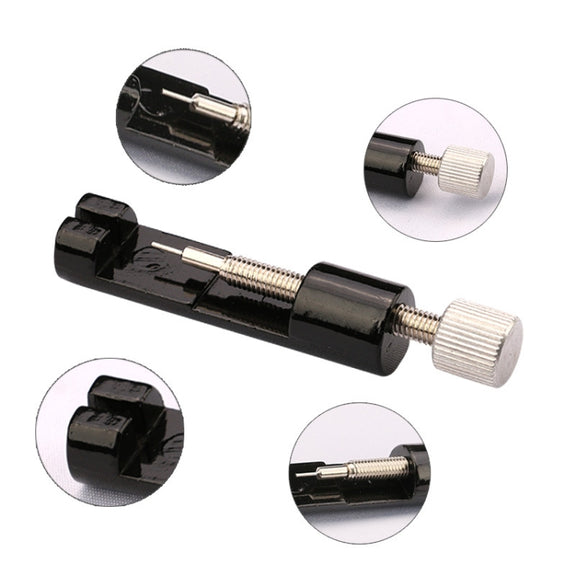 Adjustable Watch Strip Removal Metal Strap Bracelet Link Pin Repair Tool(Black)