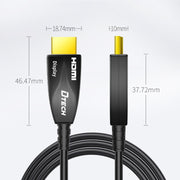DTECH HDMI 2.0 Version Fiber Optical Line 4K 60Hz Large Screen TV Engineering Wiring, Length: 60m