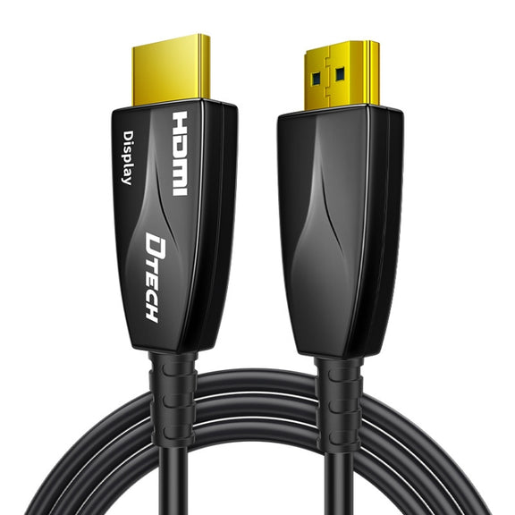 DTECH HDMI 2.0 Version Fiber Optical Line 4K 60Hz Large Screen TV Engineering Wiring, Length: 90m