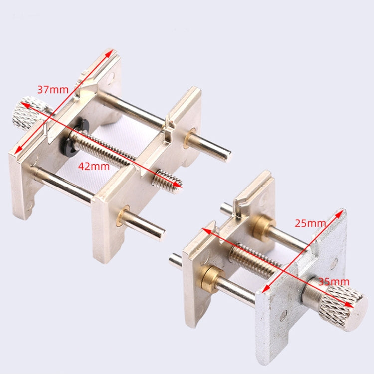 2 In 1  Watch Movement Holder Clip Base Metal Multi Function Vise Clamp, Random Color Delivery - free shipping - PMC Jewellery - Order now!