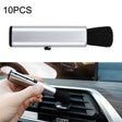 10 PCS Car Air Conditioner Air Outlet Telescopic Cleaning Brush, Color: Silver - Car Washer & Accessories by PMC TechLife | Online Shopping South Africa | PMC TechLife | Buy Now Pay Later Mobicred