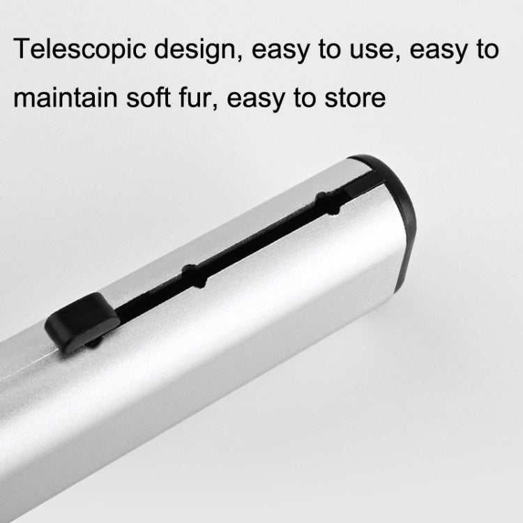 10 PCS Car Air Conditioner Air Outlet Telescopic Cleaning Brush, Color: Silver