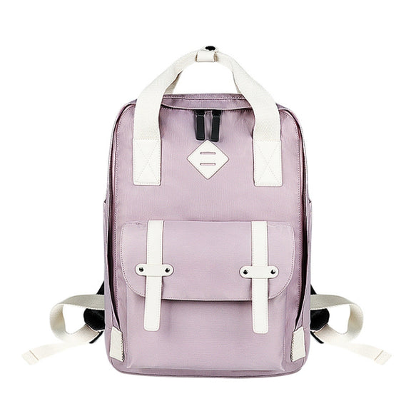 SJ05 Multifunctional Water-resistant Laptop Bag, Size: 13 inch-15.6 inch(Light Purple)
