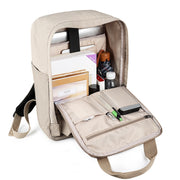 SJ05 Multifunctional Water-resistant Laptop Bag, Size: 13 inch-15.6 inch(Khaki)